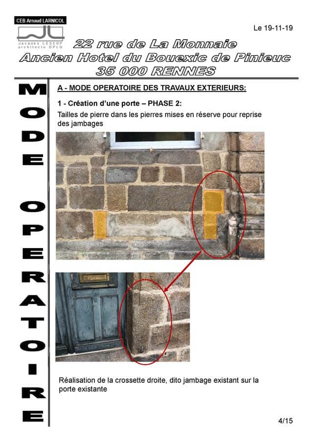 Diagnostic de maçonnerie existante sur bâti ancien